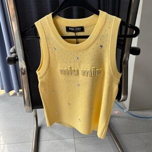 Miu Miu Yellow Tank Tops for Women on Sale up to 90% Off: Poshmark
